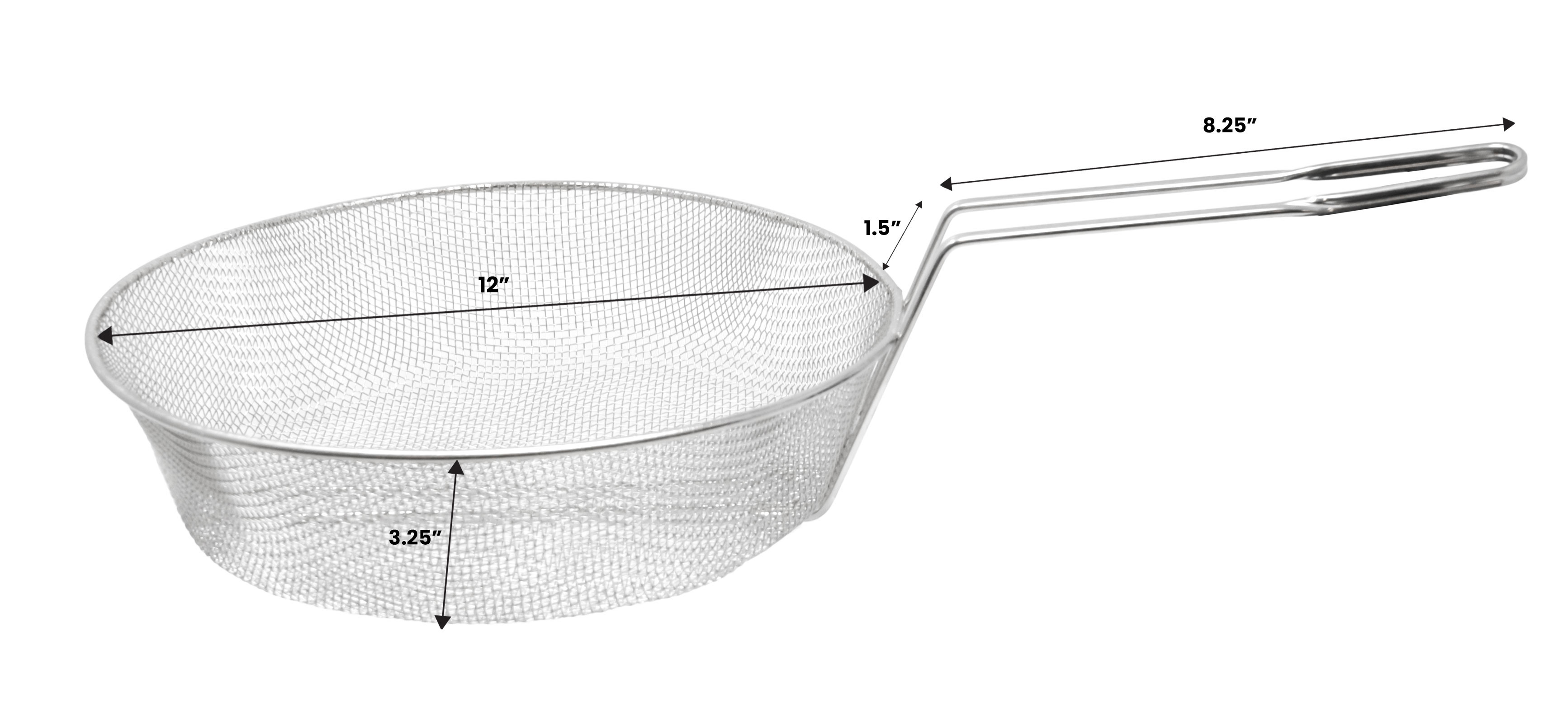 12″ x 3″ Culinary Basket Fine Mesh