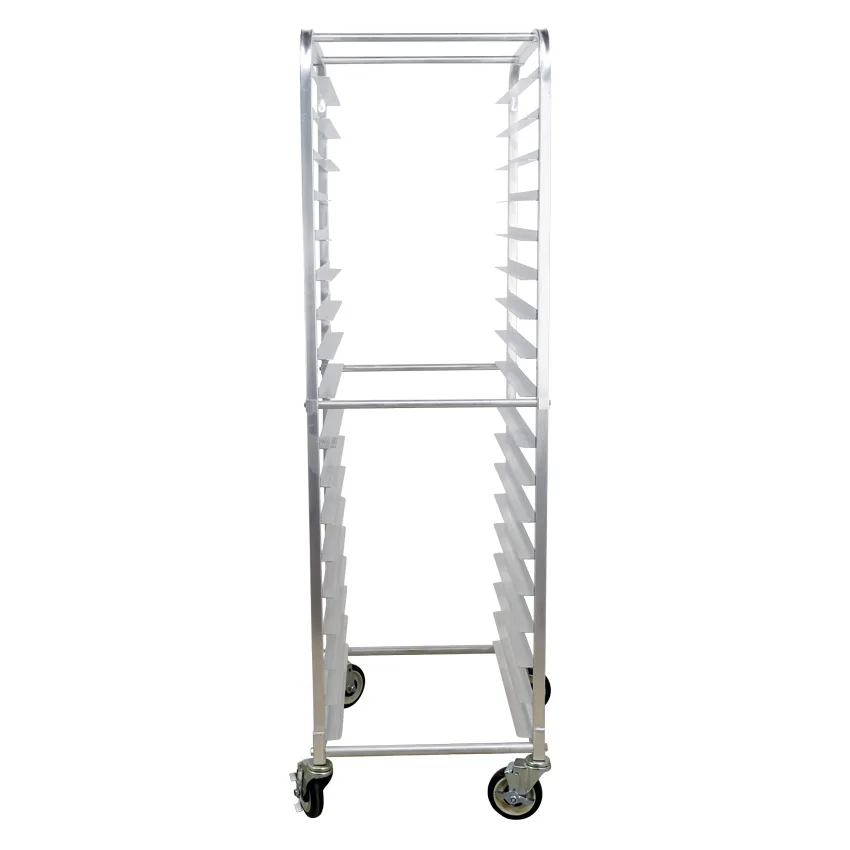 Aluminum Bun Pan Rack with Curved Top – 18 slides