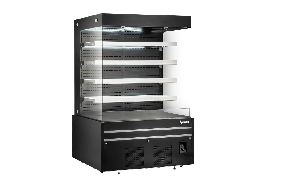 72” Four (4) Shelf Grab-and-Go0 Open Front Refrigerated Showcase, 40.96 cu.ft. (1160 L), Black