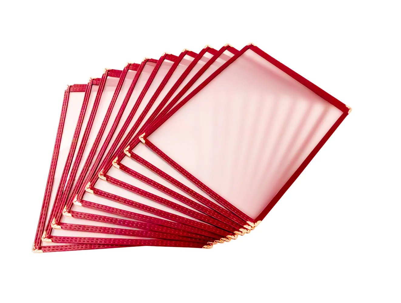 9 1/2″ x 11 3/4″ Red Single Menu Holder