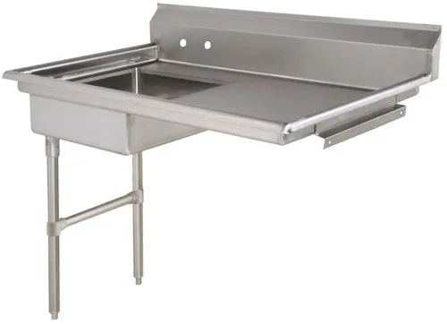 48" Left Side Under Counter Dish Table