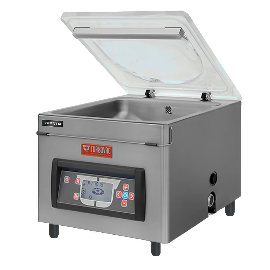 Turbovac TS40 Heavy-Duty Tabletop Vacuum Packaging Machine with 16.5" Seal Length and 25 m3 Vacuum Pump with Gas Flush