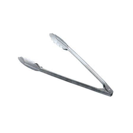 12" Stainless Steel Coiled Spring Utility Tongs – Heavy-Weight