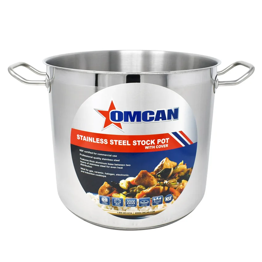 20 qt Stainless Steel Stock Pot with Lid