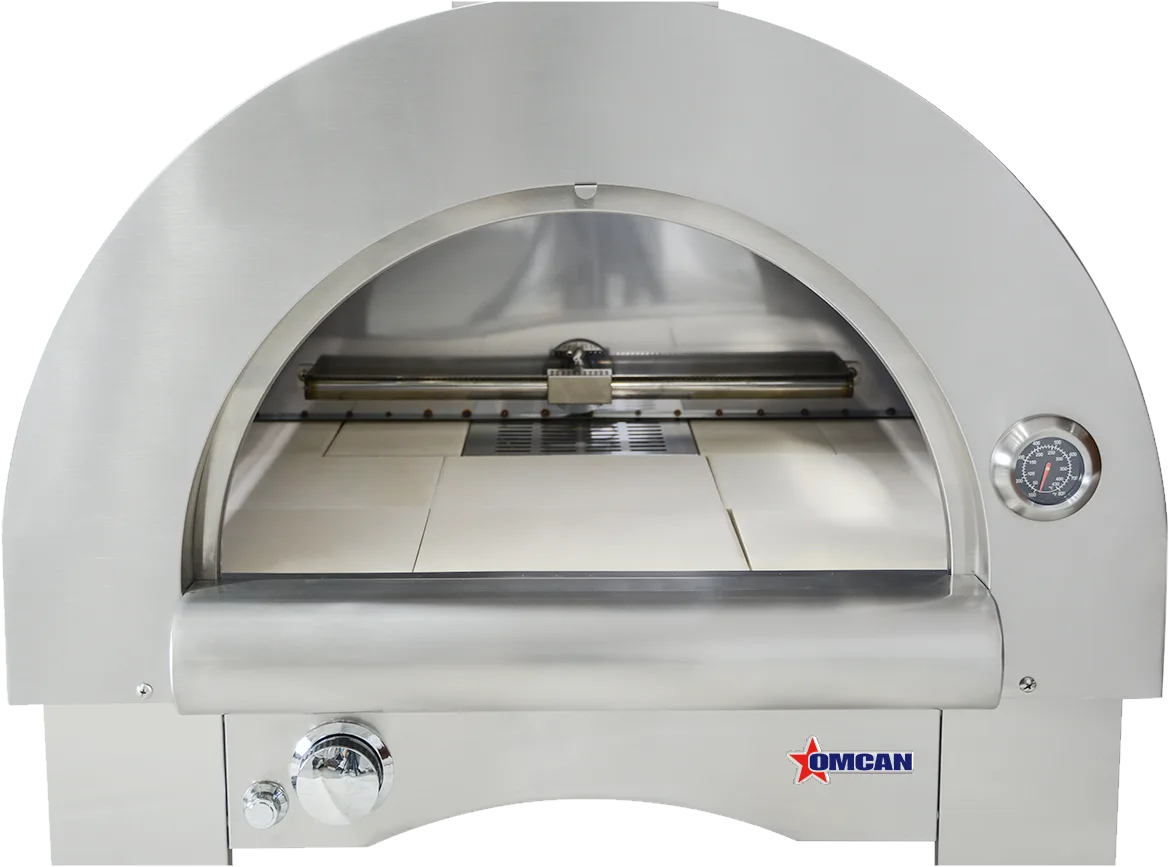 33″ Countertop Wood Burning and Propane Gas 35,000 BTU Pizza Oven Stainless Steel