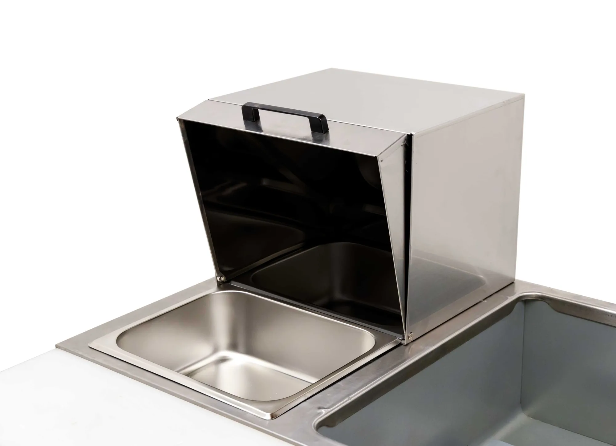 Roll Top Cover with Handle for Stainless Steel Steam Table