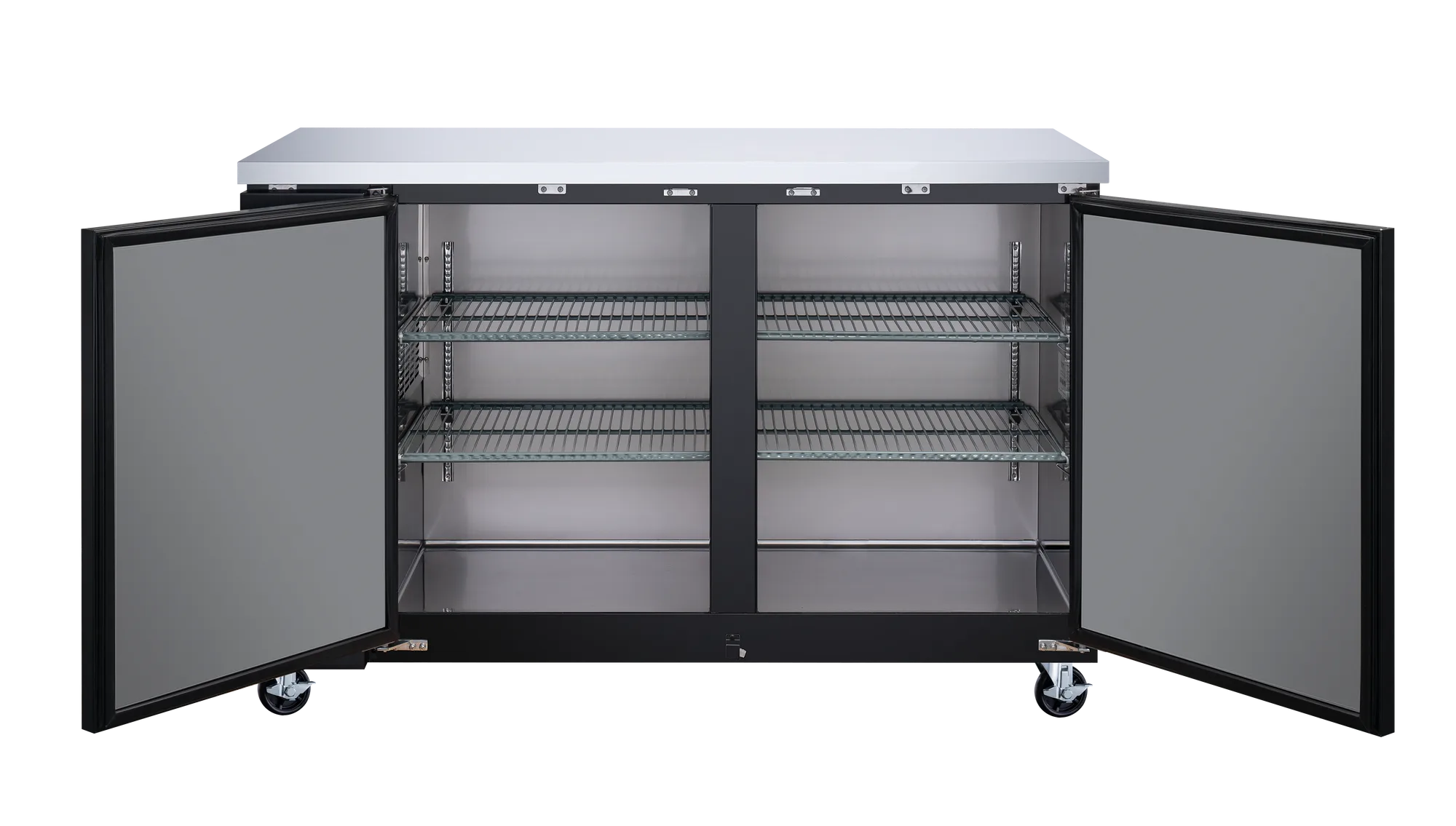 61" Solid 2-Door Bottle Cooler, 15.8 cu.ft. (446 L)
