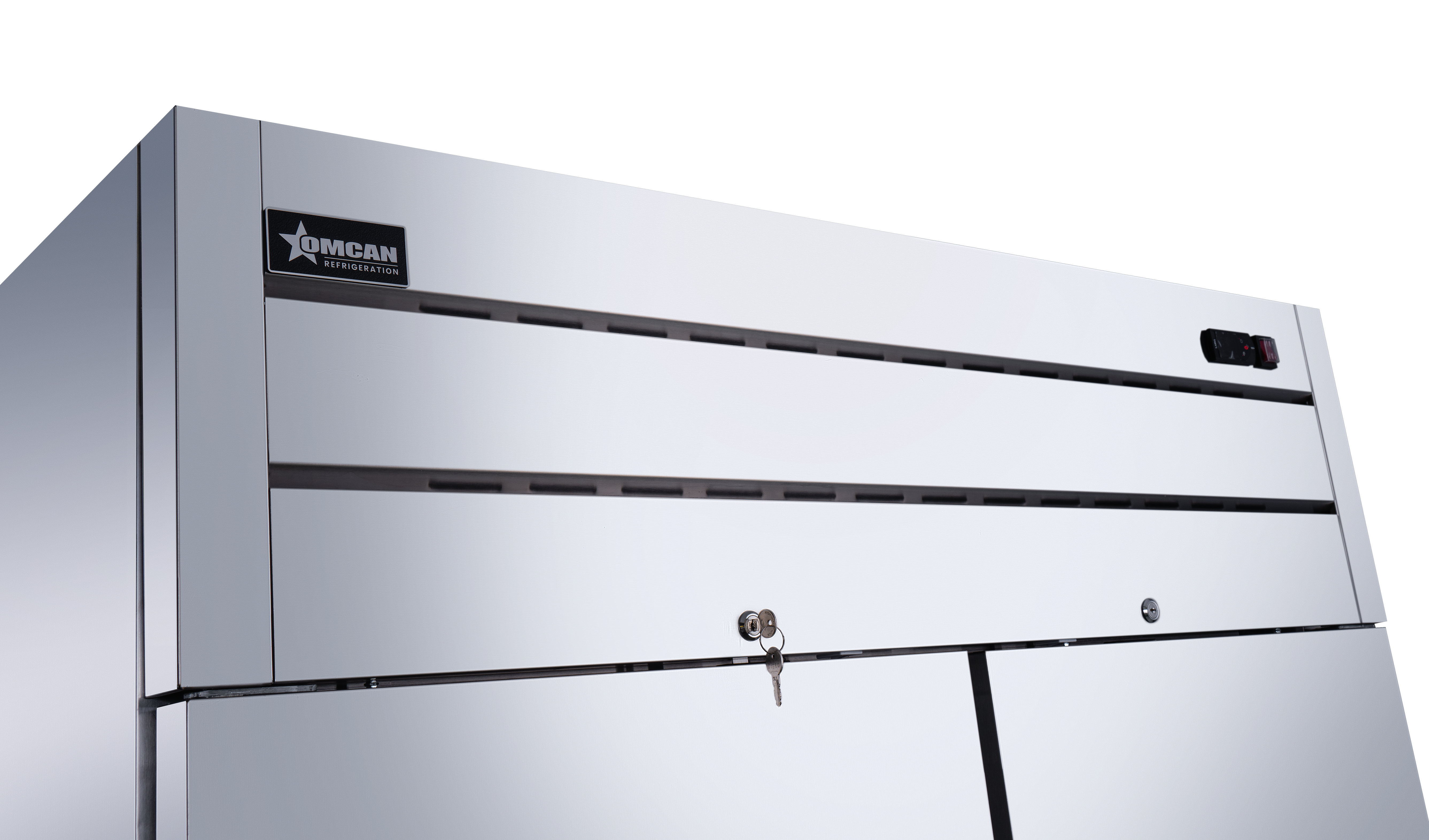 54″ Two (2) Door Top-Mounted Reach-in Refrigerator, 43.1 cu.ft. (1220 L), Stainless Steel