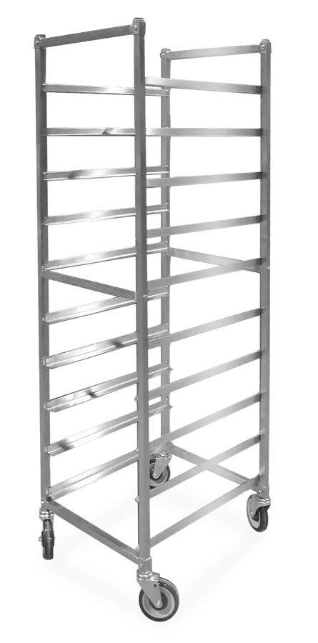 Stainless Steel Bun Pan Rack with 10 slides and 6″ spacing