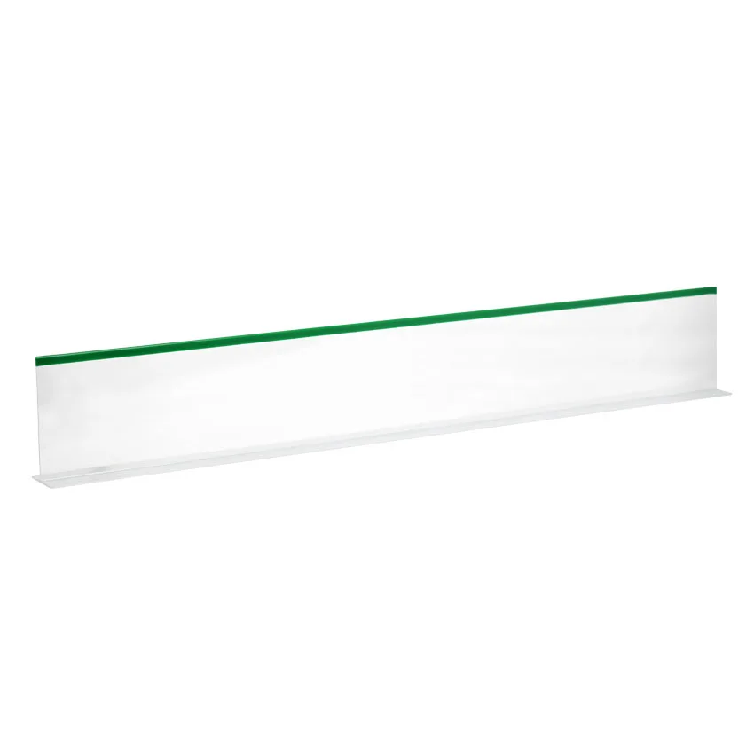 5″ x 30″ Clear Divider with Green Beading