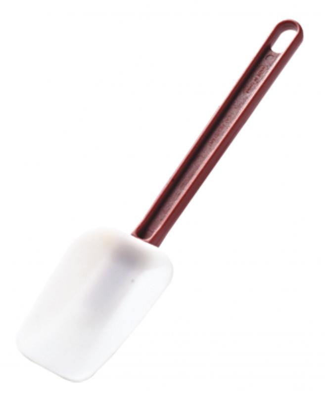 14" High Temperature Silicone Scraper Spoonula with Red Handle