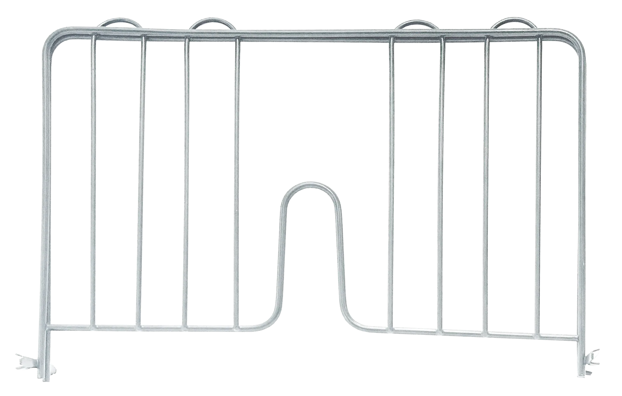 Pressure Fit Chrome Shelf Divider 14" x 4"