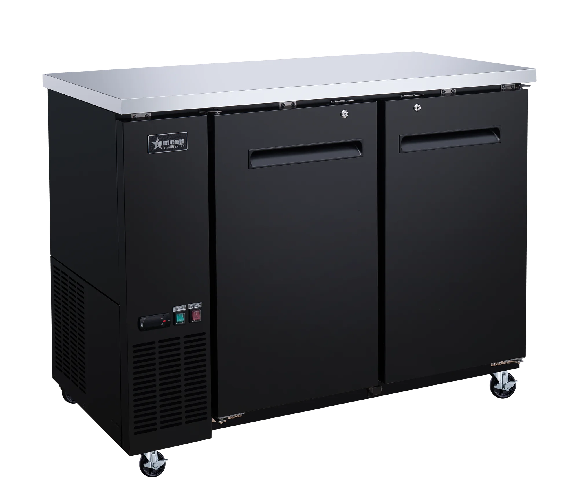 49" Solid 2-Door Bottle Cooler, 11.8 cu.ft. (335 L)