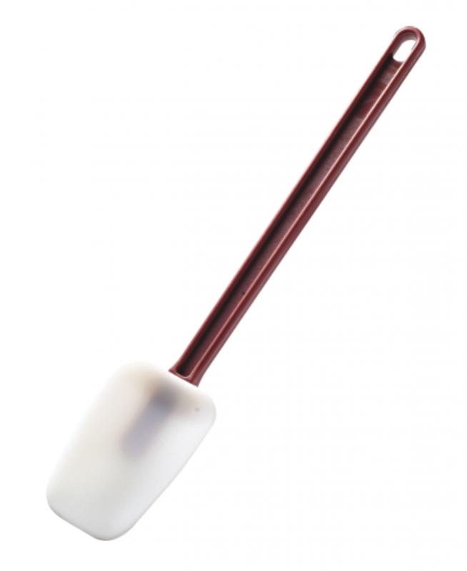 16" High Temperature Silicone Scraper Spoonula with Red Handle