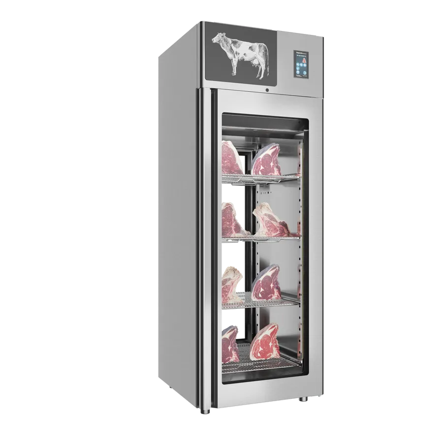 Stagionello® Dry Age 3.0 700 Liter, 150 Kg Dry Aging Cabinet with Humidity Management, 2-Glass View – 220-240V, 1Ph, 548W