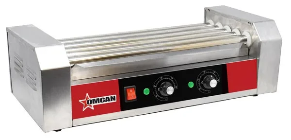 12 Hot Dog Roller Grill with 5 Rollers – 120V, 650W