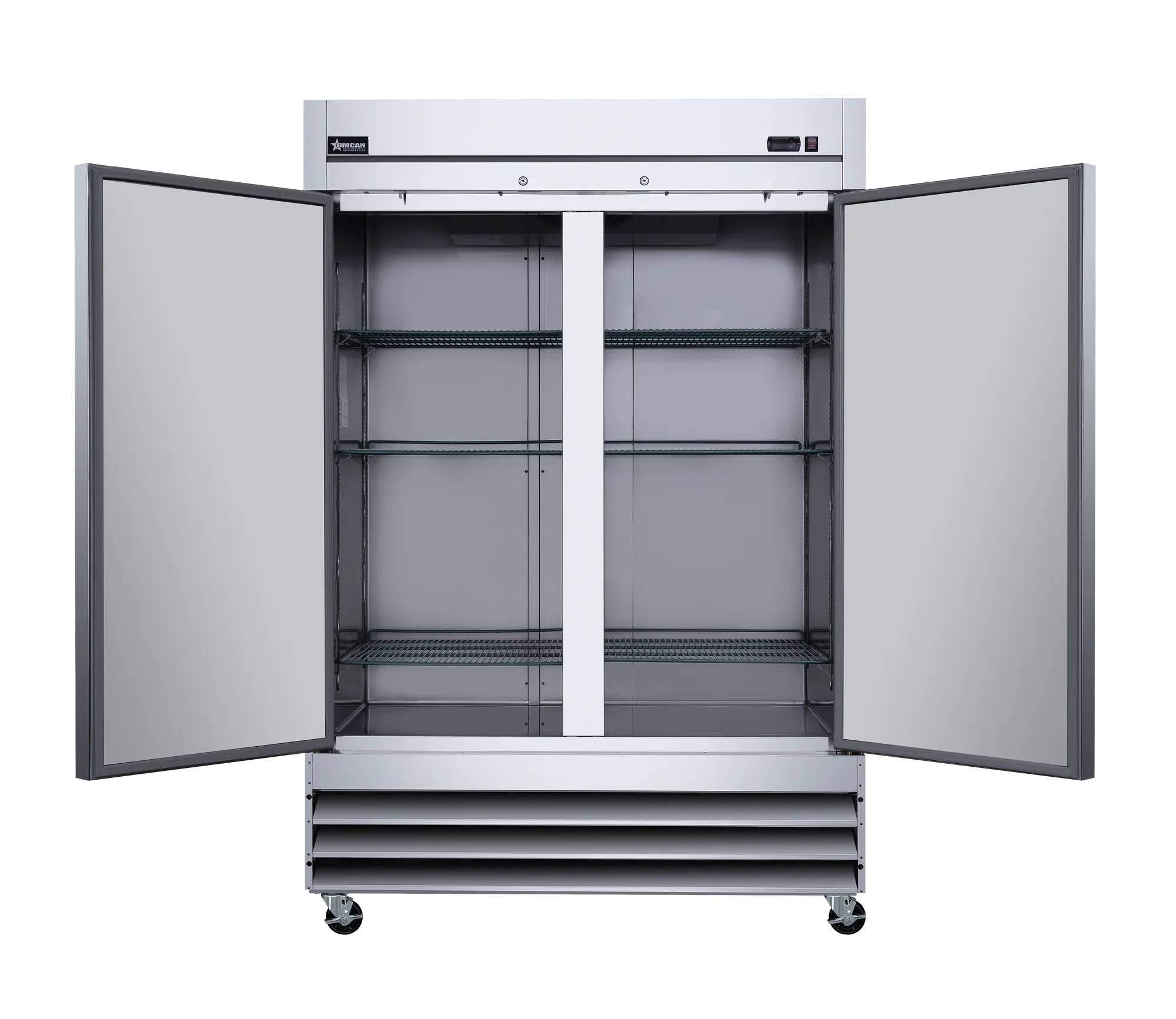 54″ Two (2) Door Reach-in Refrigerator, 47 cu.ft. (1330 L), Stainless Steel
