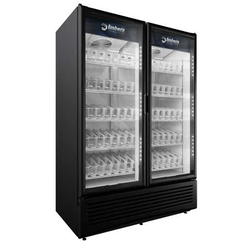 Imbera 54″ Two (2) Glass Door Refrigerator, 41 cu.ft. (1161 L), Black