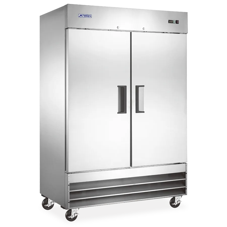 Aurora 54″ Two (2) Door Reach-in Freezer, 41 cu.ft. (1169 L), Stainless Steel