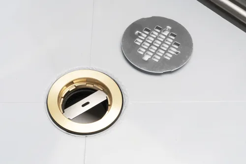 26.5 x 26.5 x16″ Stainless Steel Corner Mop Sink with Drain Basket
