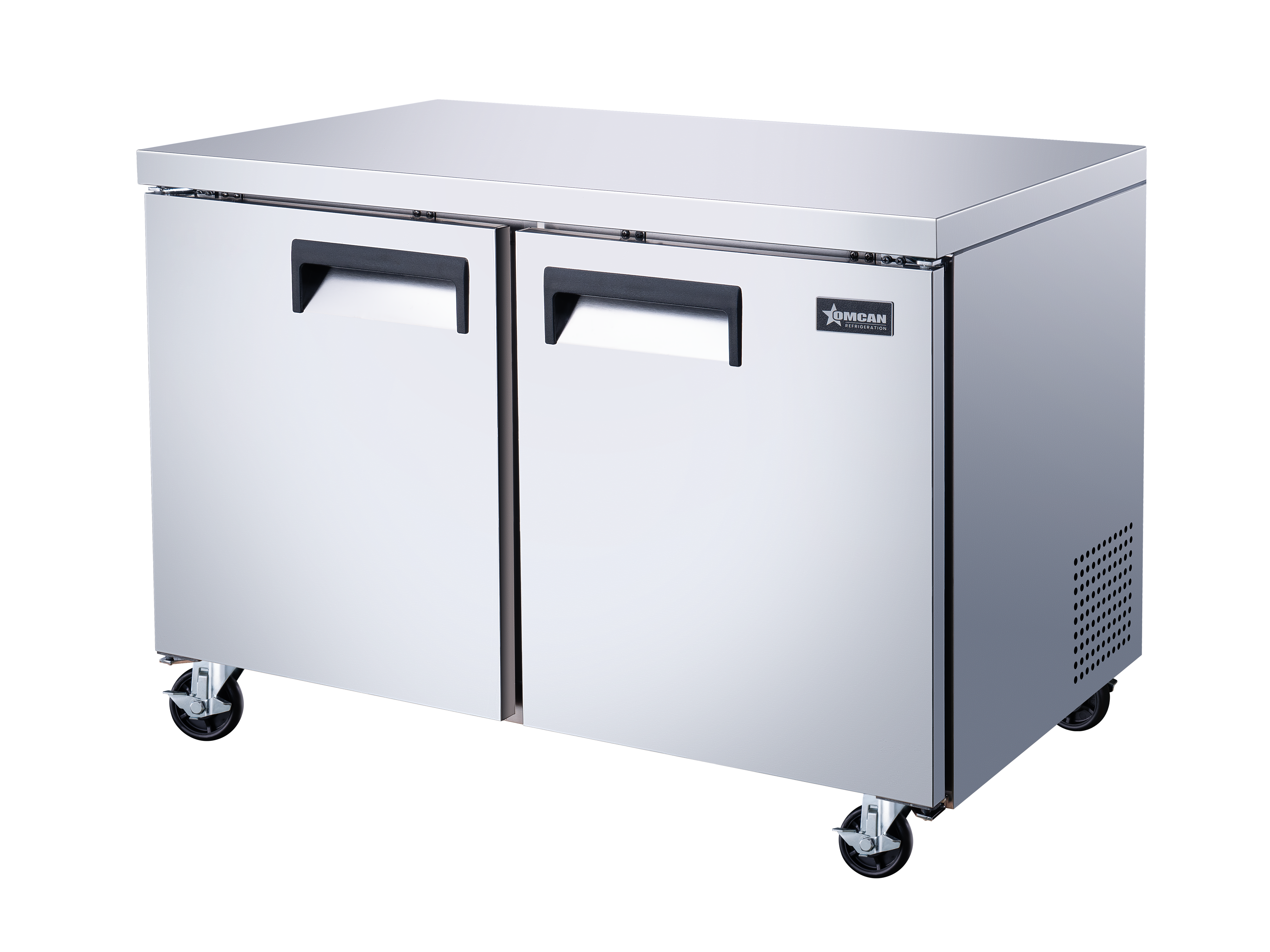 48″ Two (2) Door Undercounter Freezer, 12 cu.ft. (338 L), Stainless Steel