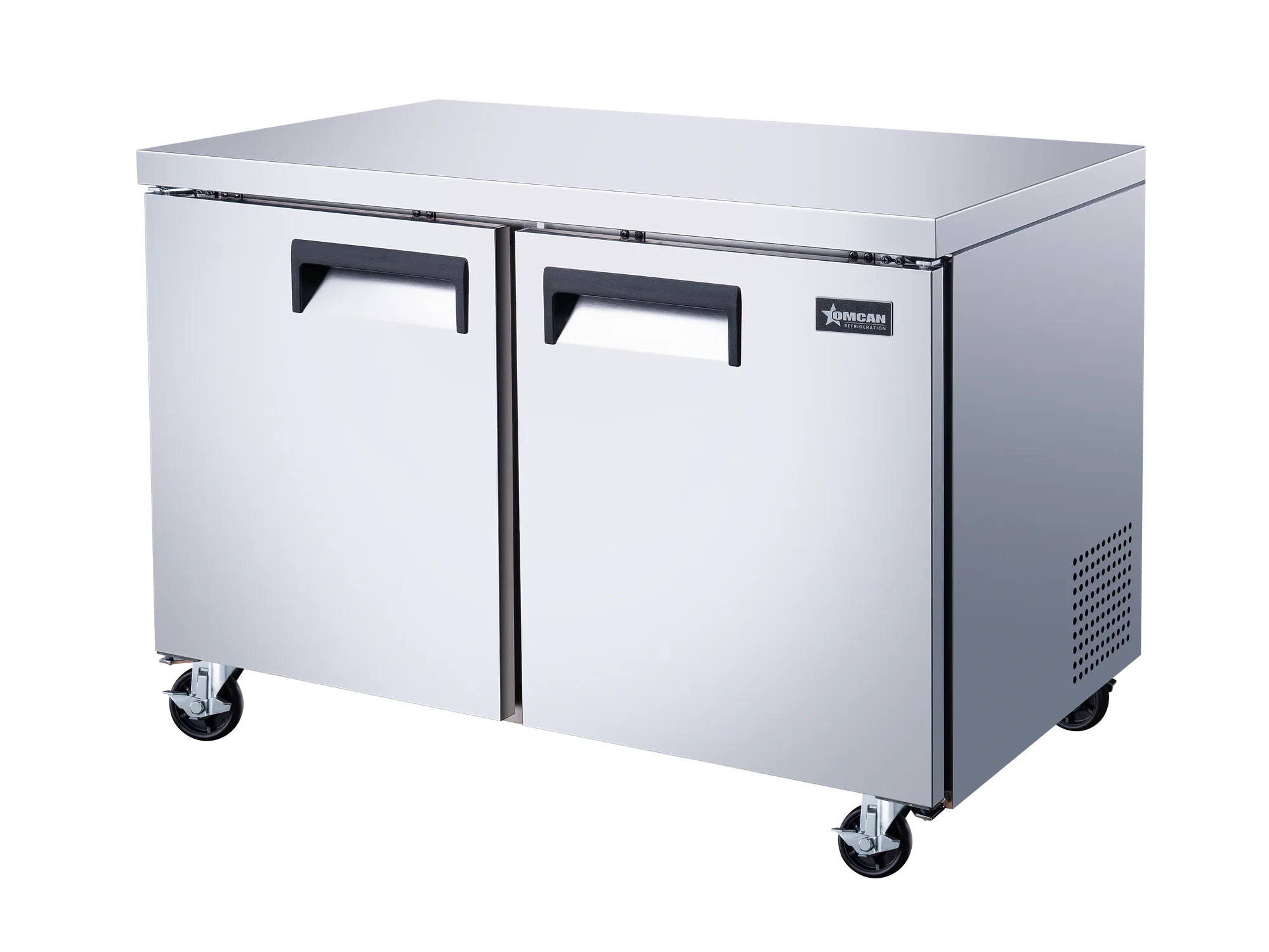 48″ Two (2) Door Undercounter Freezer, 12 cu.ft. (338 L), Stainless Steel