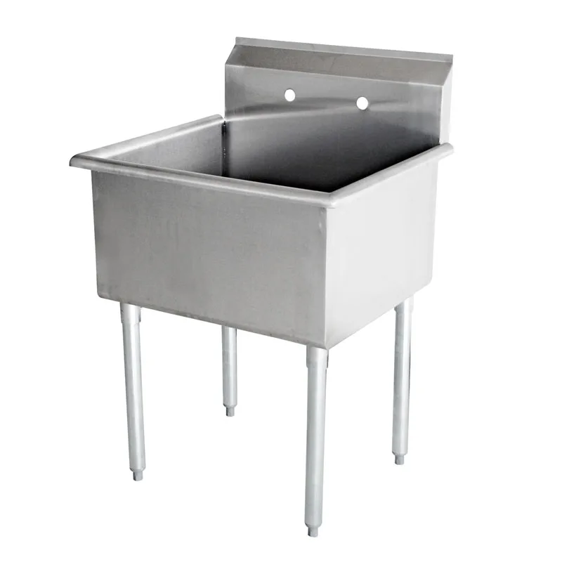 18″ x 18″ x 13″ 18-gauge stainless steel One Compartment Budget Sink