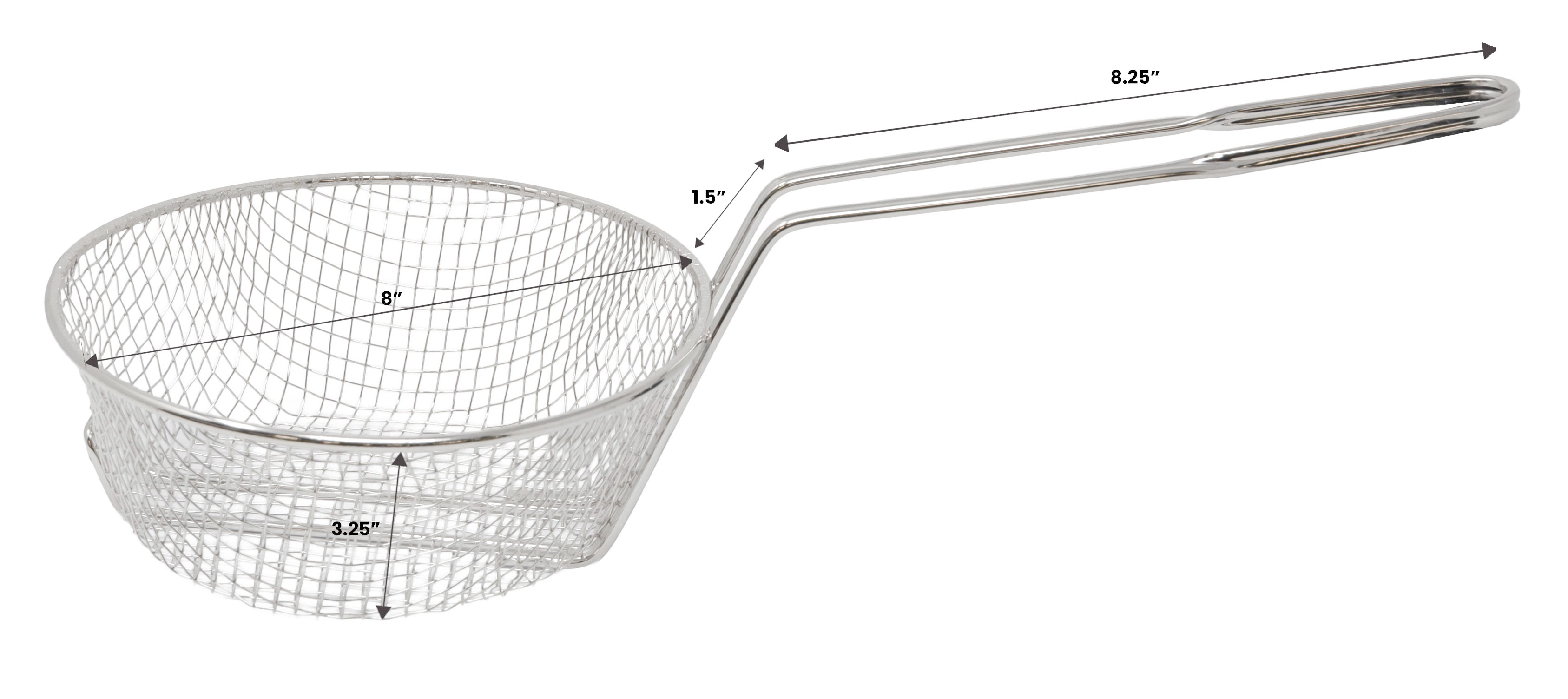 8″ x 3″ Culinary Basket Medium Mesh