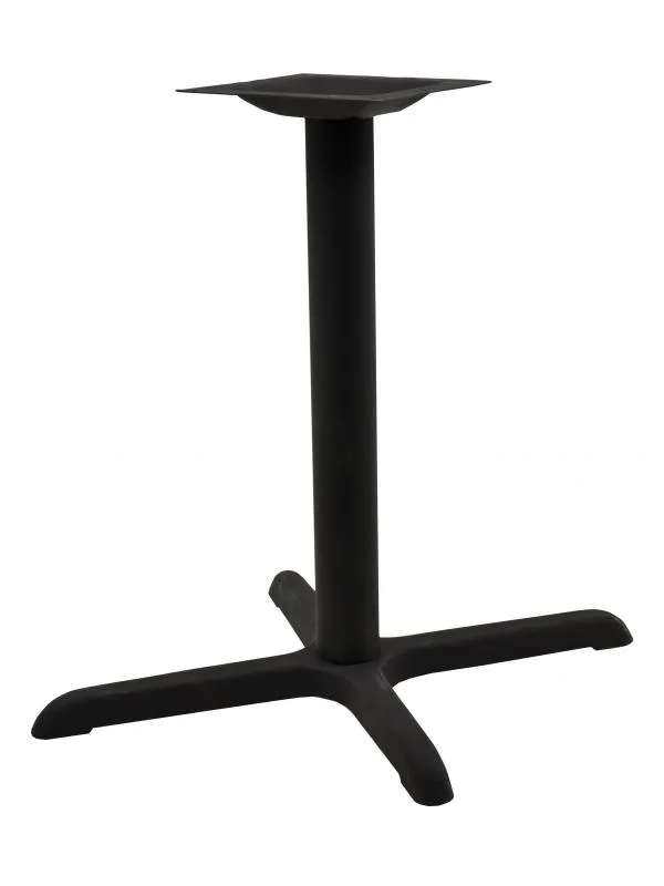 4.5″ Diameter Black Column with Square Top Spider for Standard Height Table