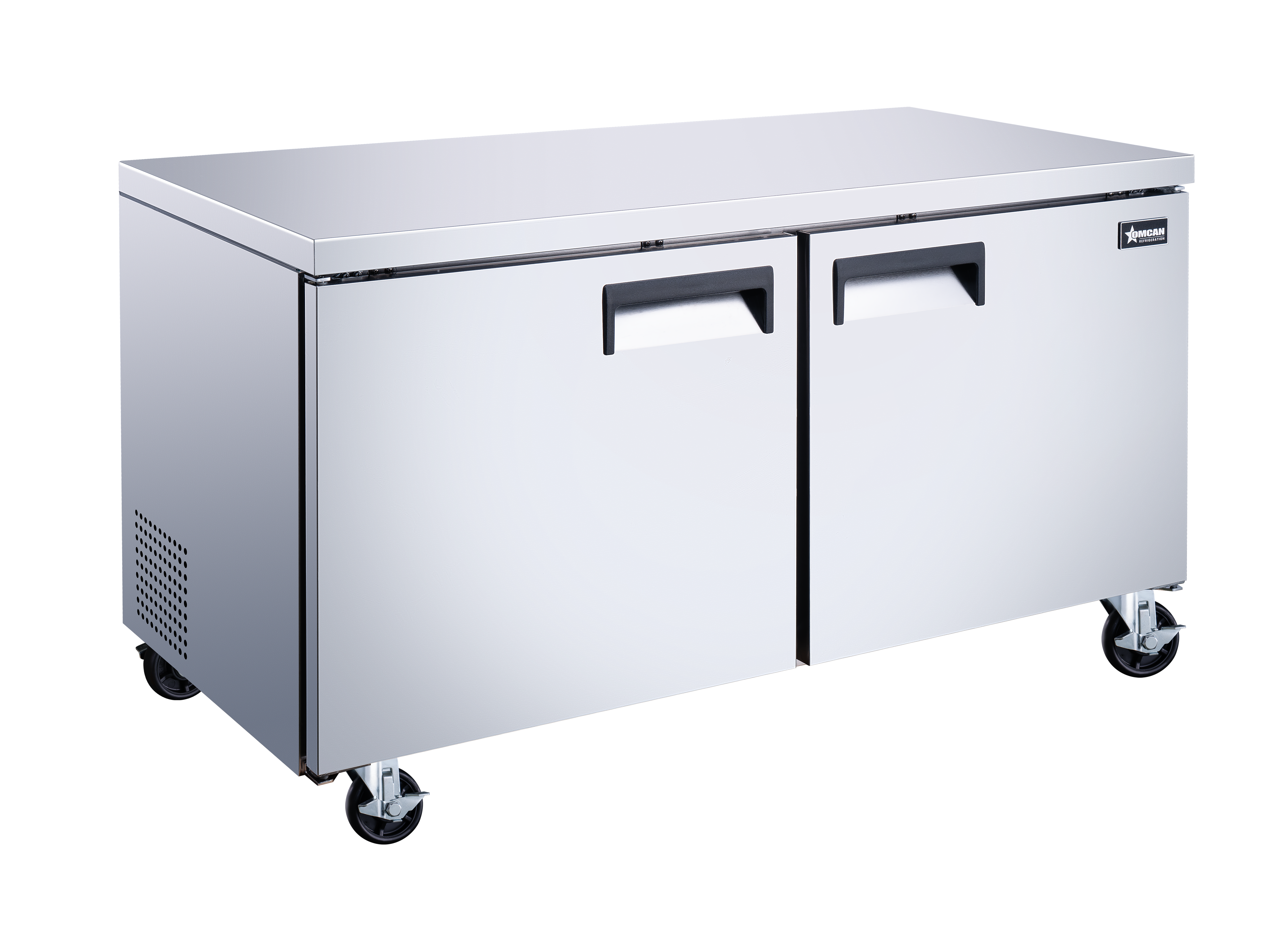 60″ Two (2) Door Undercounter Refrigerator, 15 cu.ft. (425 L), Stainless Steel