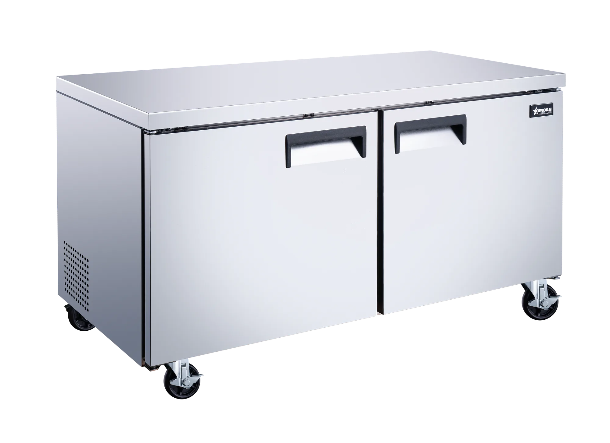 60″ Two (2) Door Undercounter Refrigerator, 15 cu.ft. (425 L), Stainless Steel