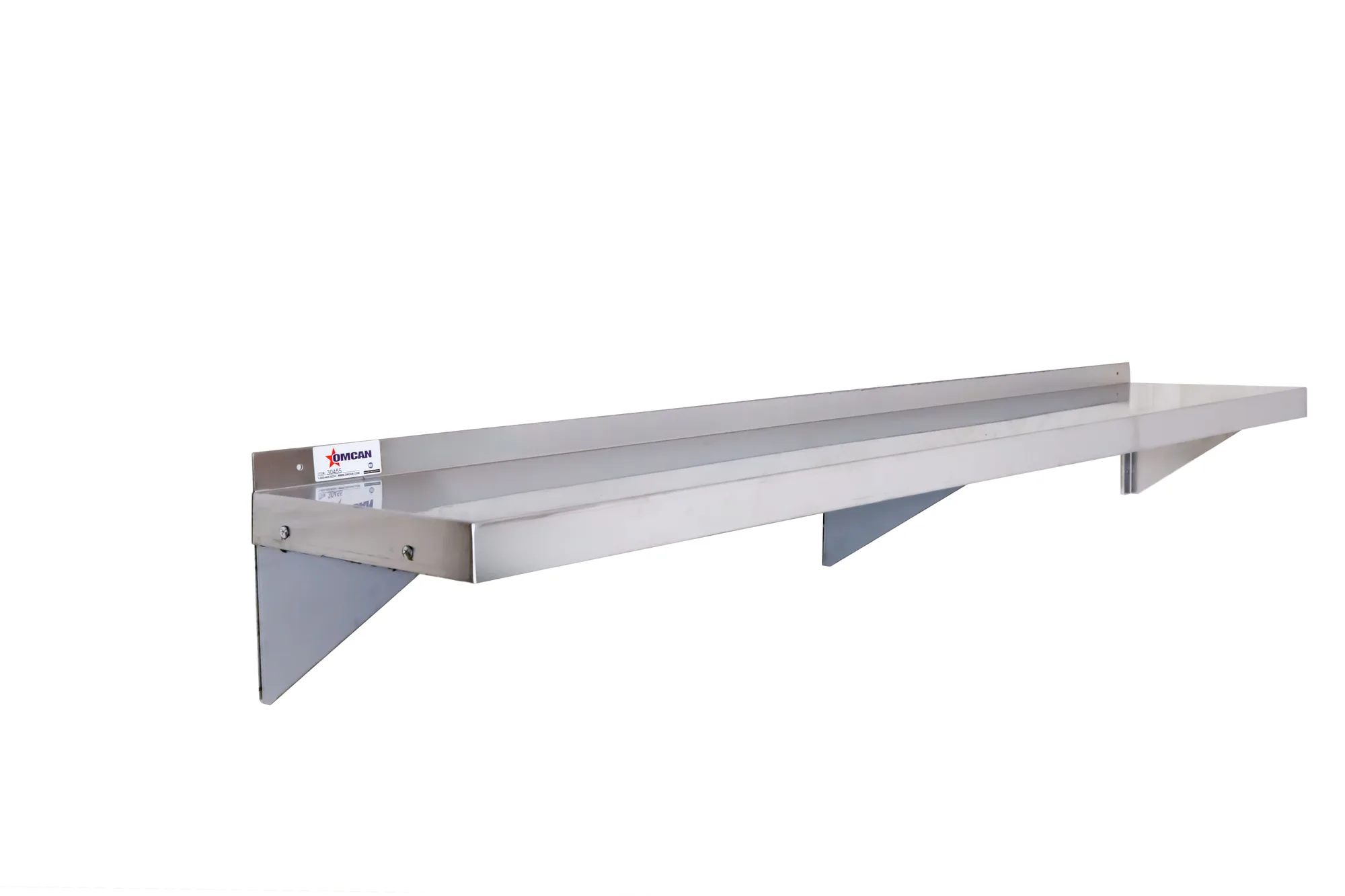 12″ x 72″ Stainless Steel Wall Shelf