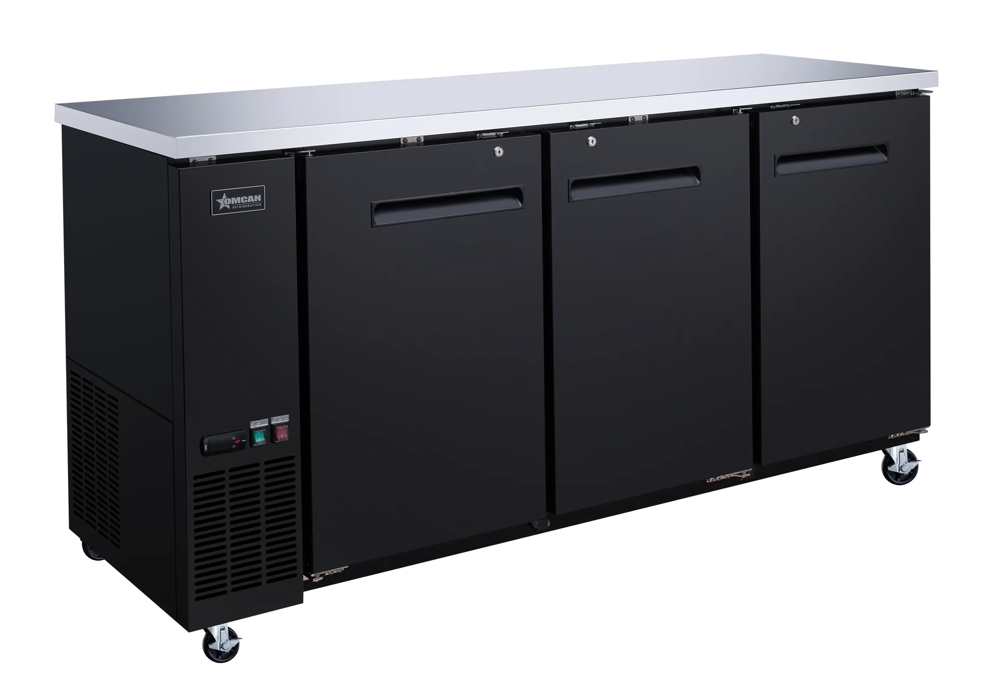 73" Solid 3-Door Bottle Cooler, 19.6 cu.ft. (556 L)