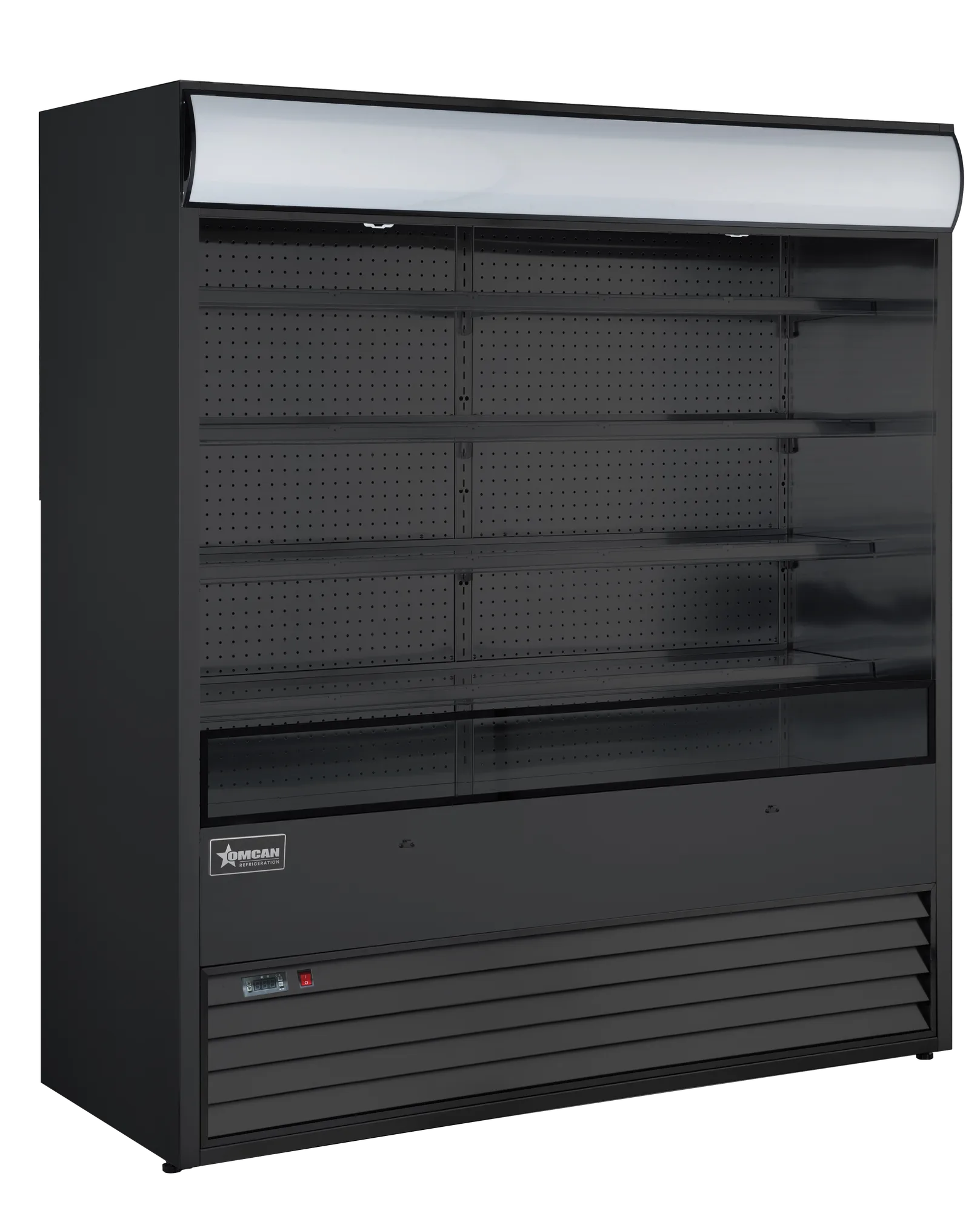 72″ Four (4) Shelf Grab-and-Go Open Refrigerated Floor Self-Serve Display Case, 37 cu.ft. (1048 L), Black