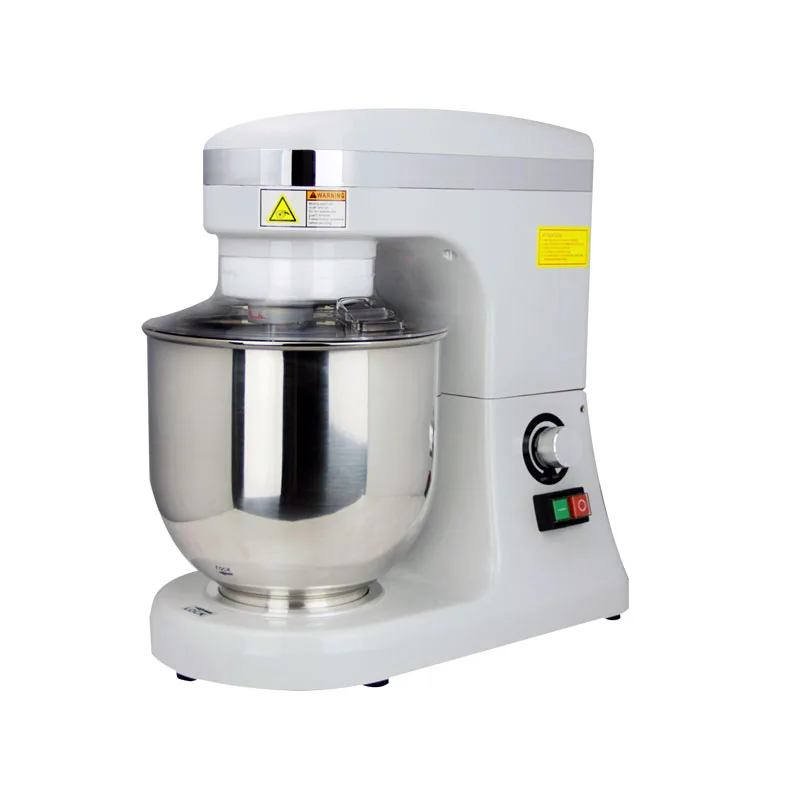 7 qt Gray Countertop Planetary Mixer with Guard – 110V, 270W