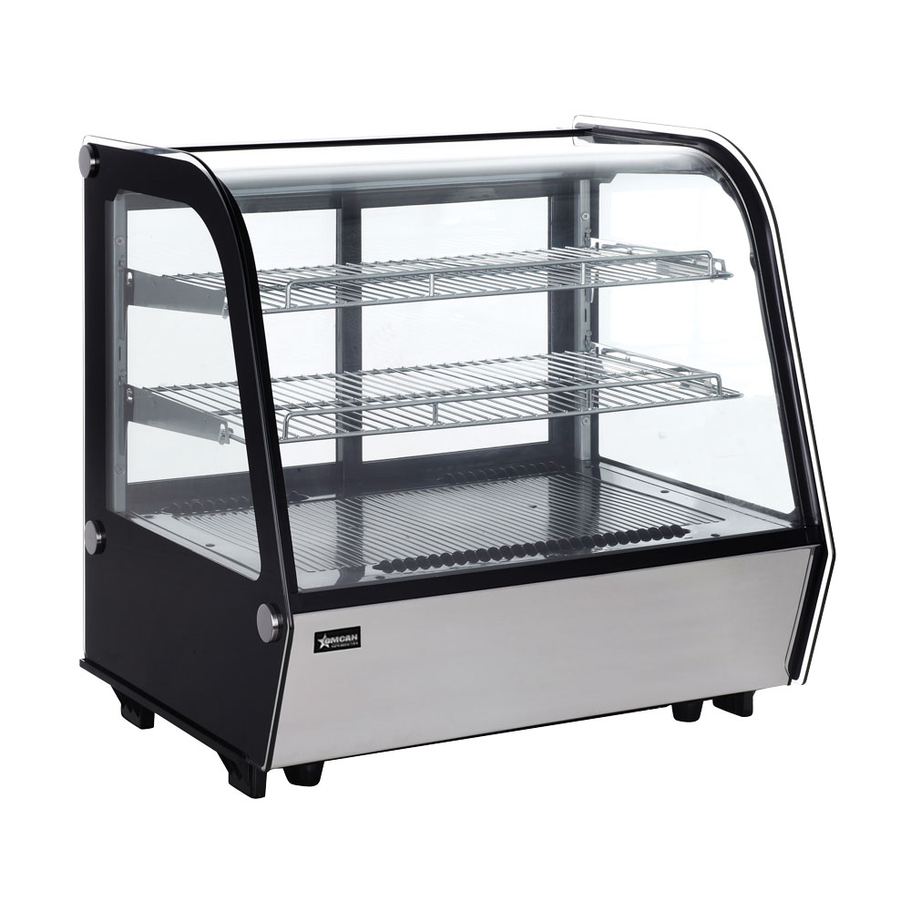 27″ Two (2) Shelf Countertop Refrigerated Display, 4.24 cu.ft. (120 Liter), Stainless Steel