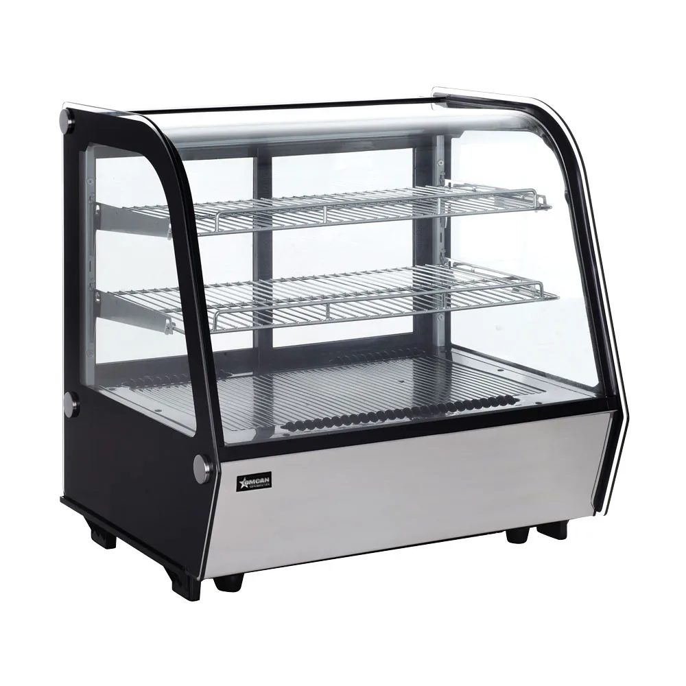 27″ Two (2) Shelf Countertop Refrigerated Display, 4.24 cu.ft. (120 Liter), Stainless Steel