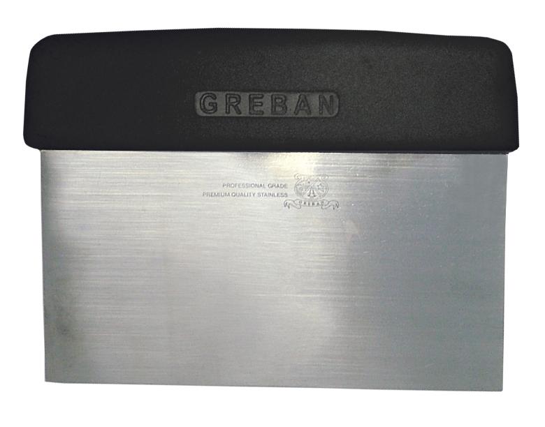 6" Dough Scraper with Black Handle