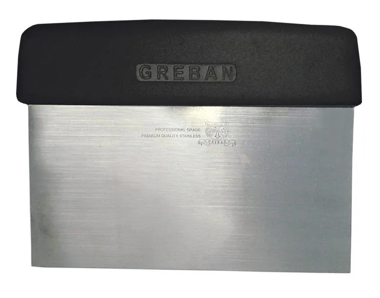 6" Dough Scraper with Black Handle