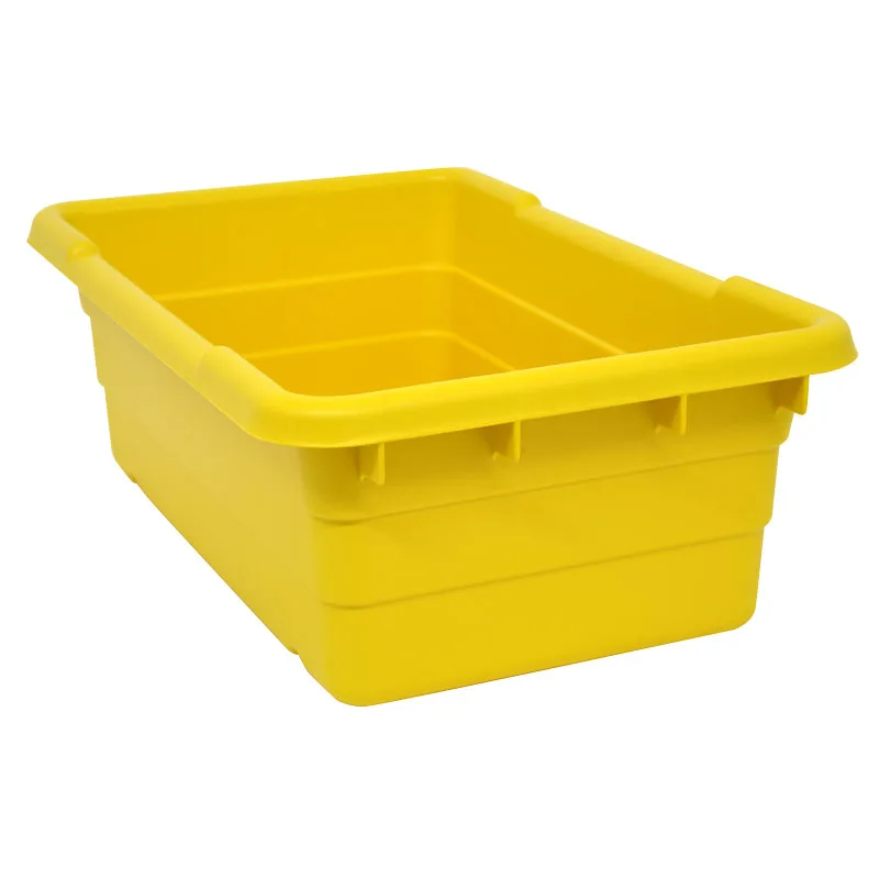 Yellow Meat Lug Tote Box