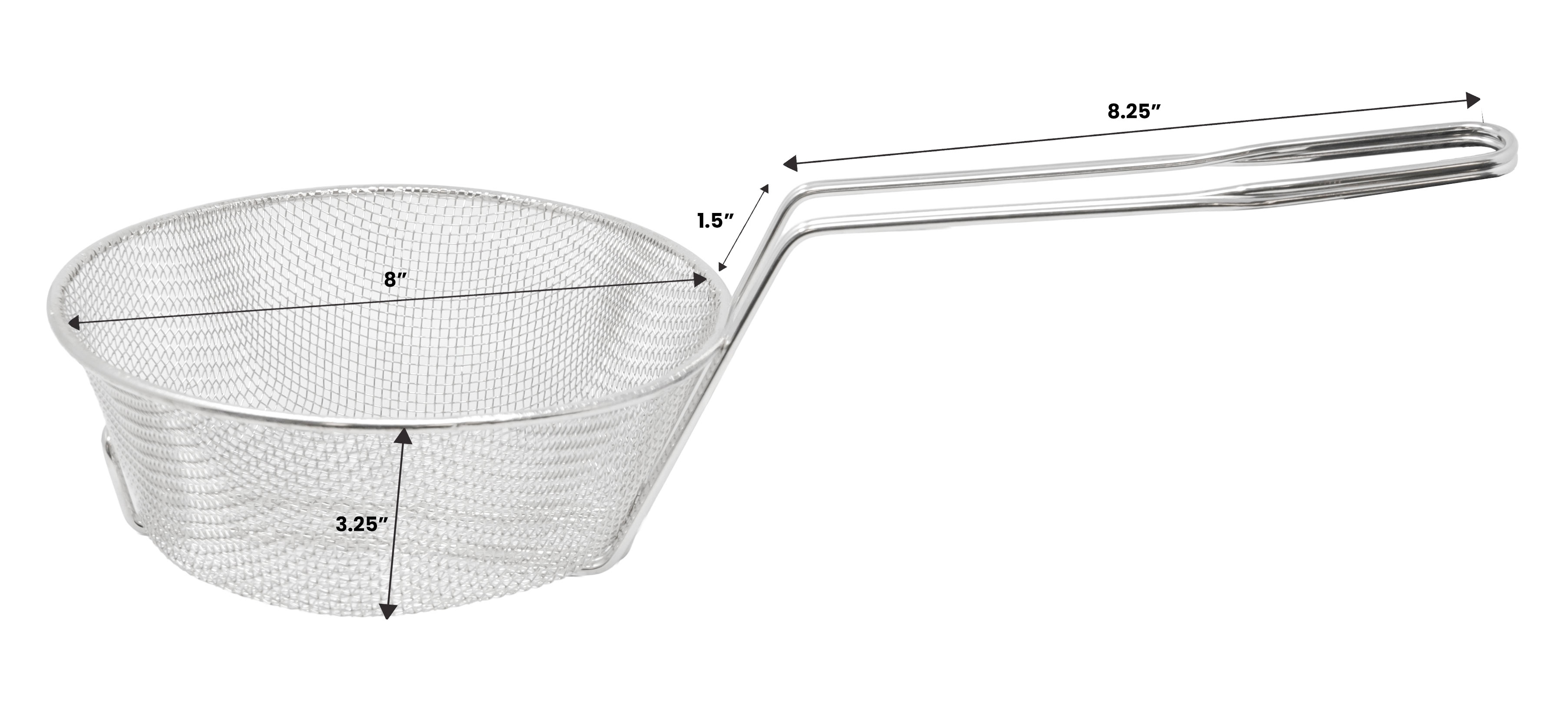 8″ x 3″ Culinary Basket Fine Mesh