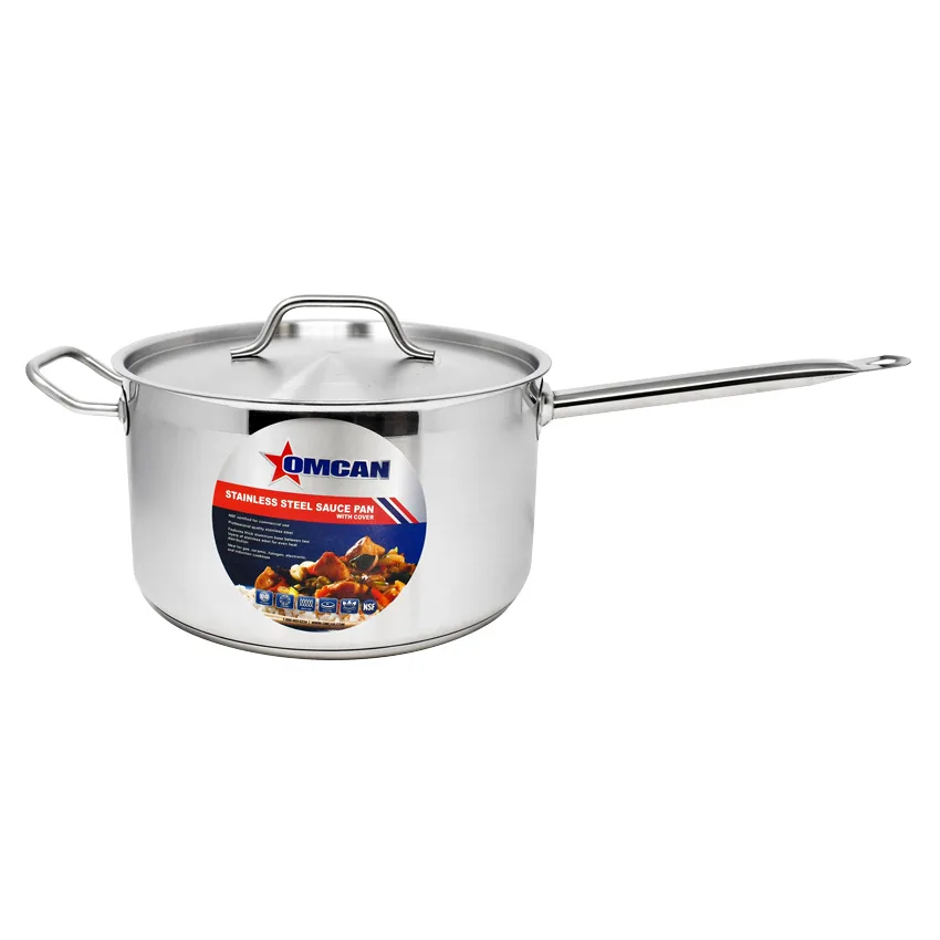 10 qt Stainless Steel Sauce Pan with Lid and Handle