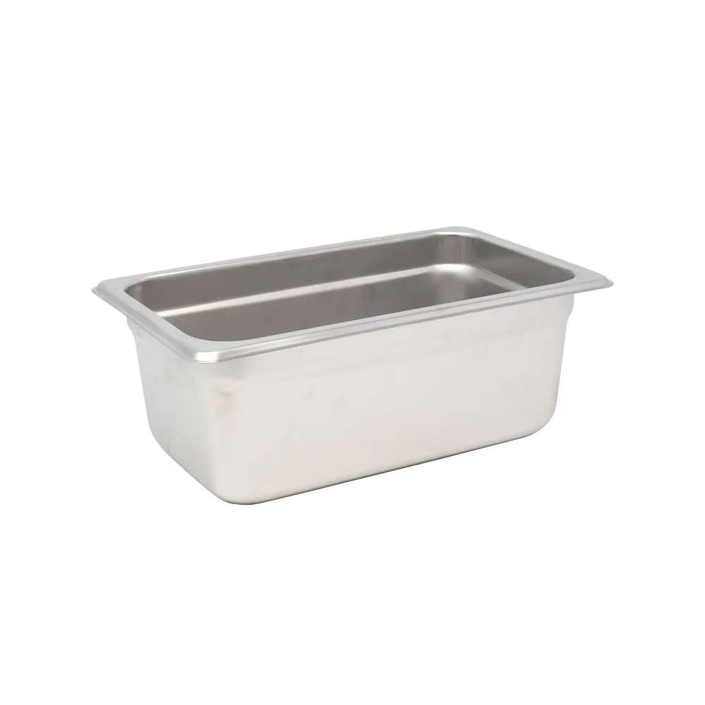 GN 1/4 Quarter-Size Anti-Jam Stainless Steel Steam Table Pan – 4″ Deep