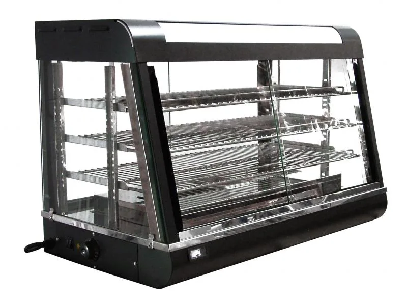 36" Countertop Display Warmer, 3 Shelves, Sliding Doors, Self/Full-Service,  1500 W