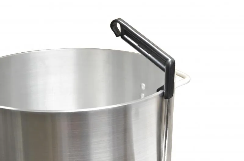 13" Long Stainless Steel Ladle with Black Plastic Handle