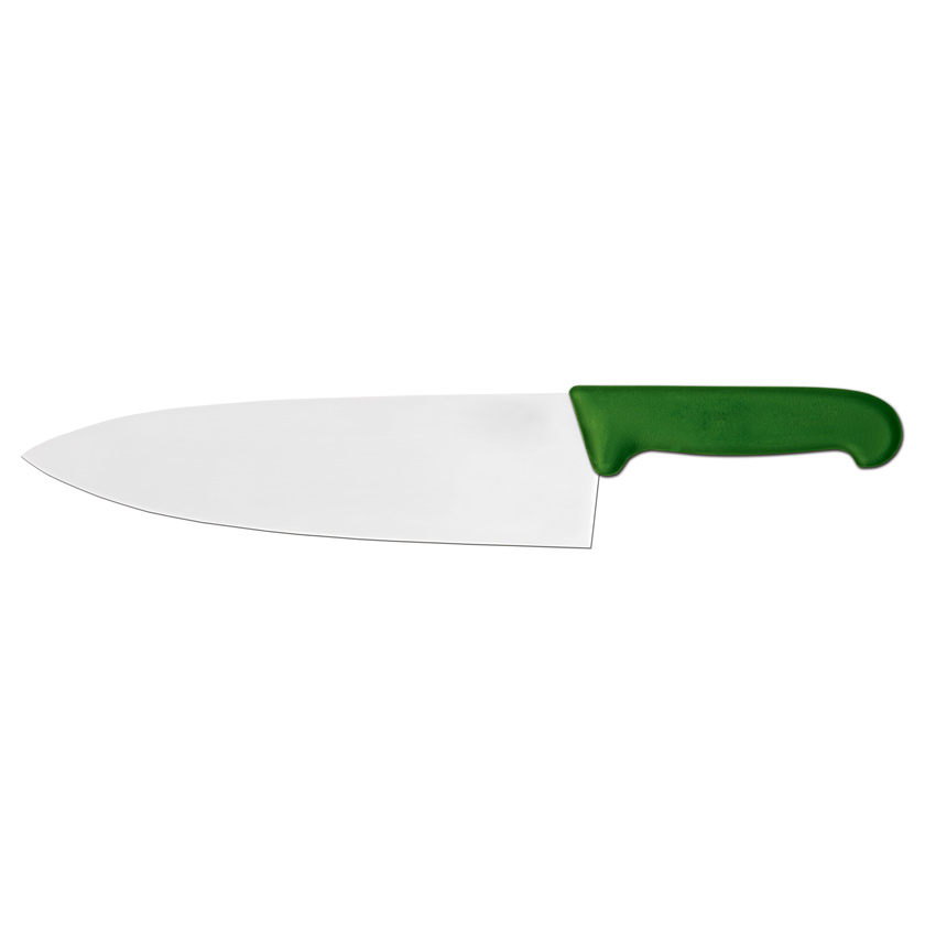 10" Medium Cook Knife with Green Super Fiber Handle