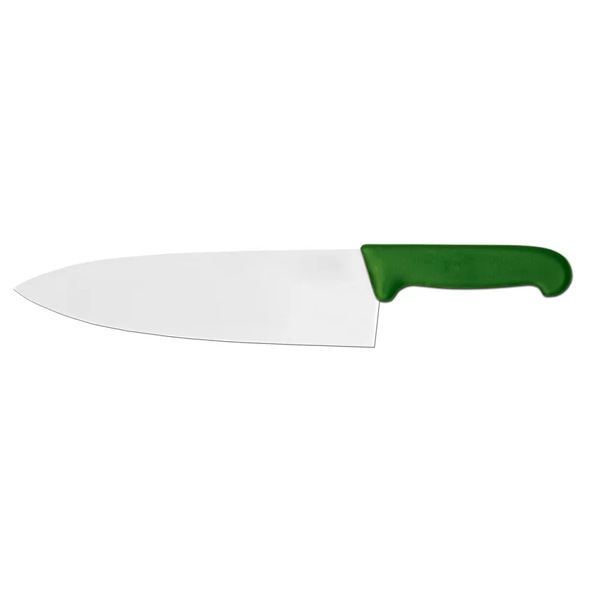 10" Medium Cook Knife with Green Super Fiber Handle