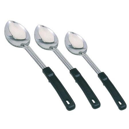 Solid Basting Spoons with Plastic Coated Handles