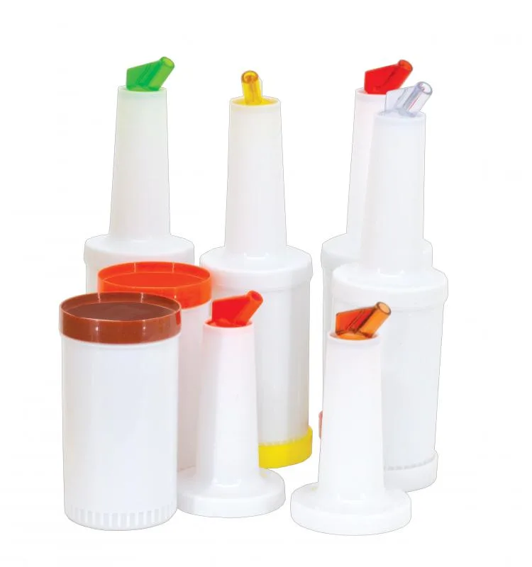1 qt Continuous Flow Liquor and Juice Multi-Pour – 6 Assorted Colors