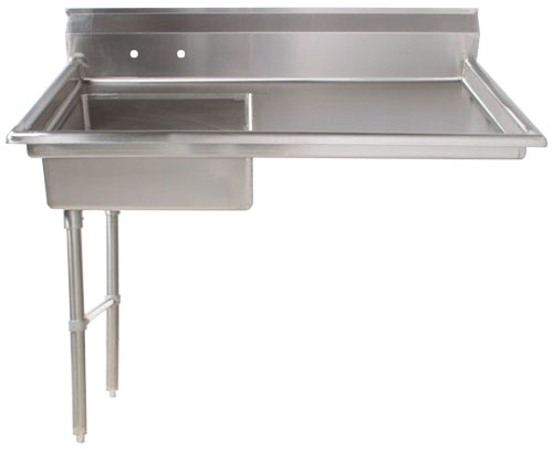 48" Left Side Under Counter Dish Table